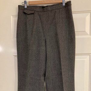 Y2K Jcrew Women's Herringbone  Cuffed Slacks with Side Zipper | Size 8-10